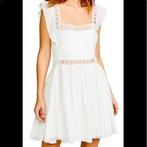 Free People Embroidered/ Lace dress, Ivory white
